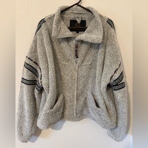 STS Ranchwear Gray Fleece Pullover Jacket